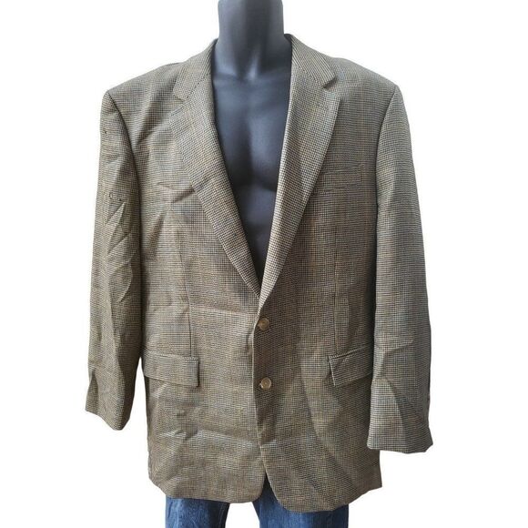 Lauren Ralph Lauren Sports Blazer Men Sz 46 L‎ Wool 2 Button - Picture 1 of 6